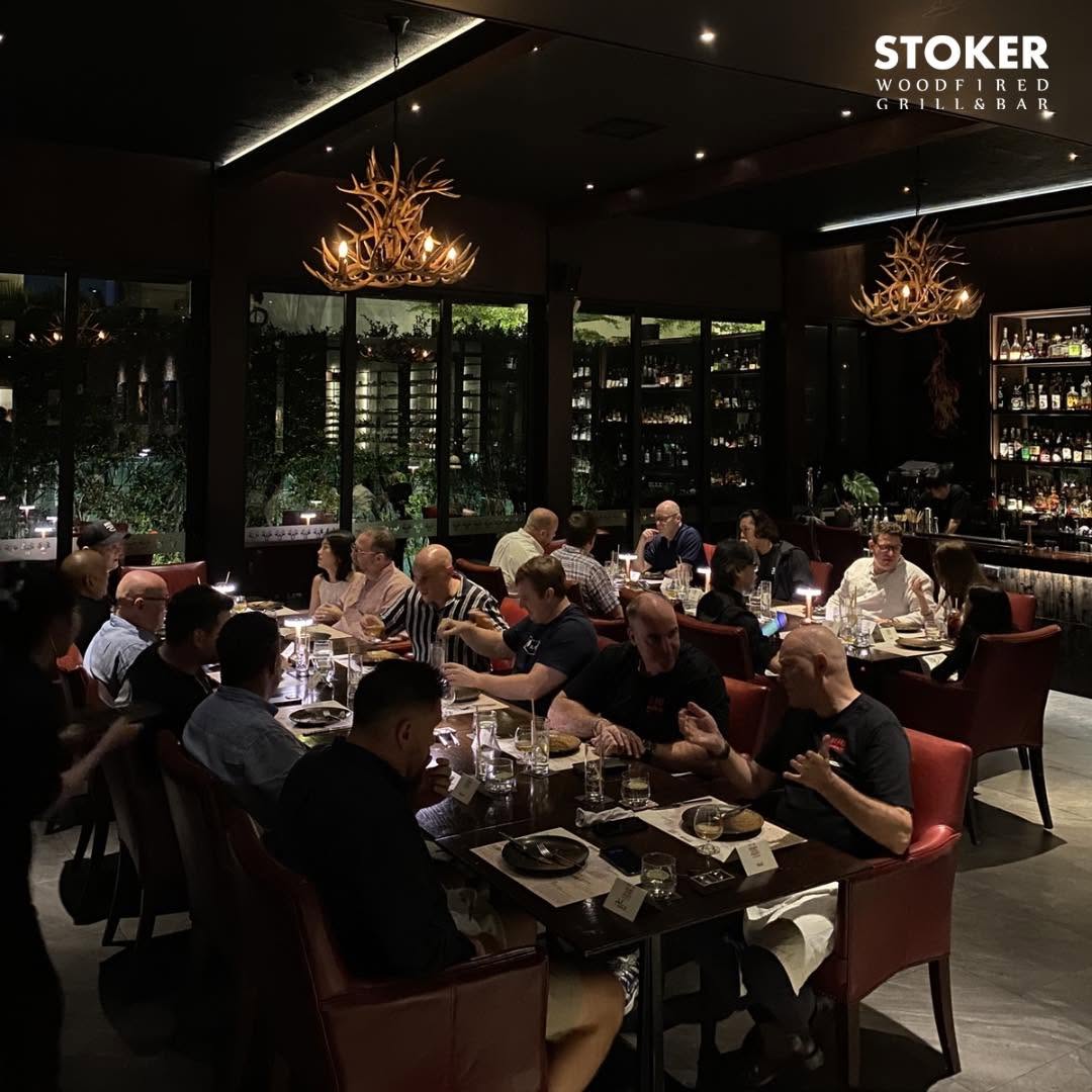Guests dining at Stoker