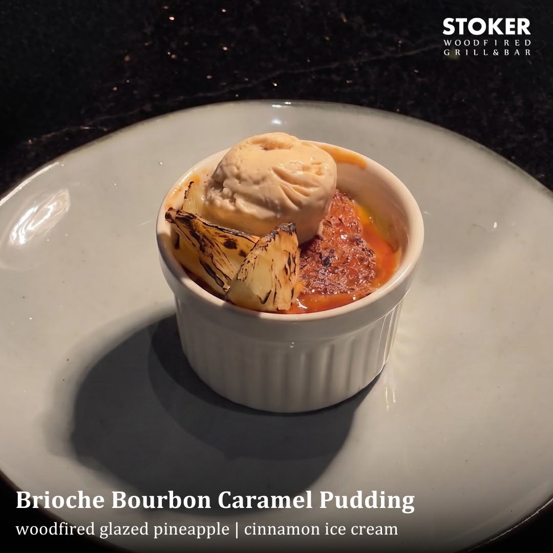 Brioche bourbon caramel pudding